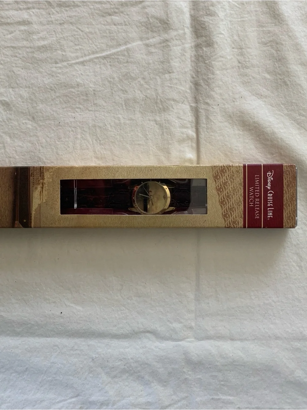 Disney Cruise Line Limited Release Watch - Gold Face with Brown Strap.